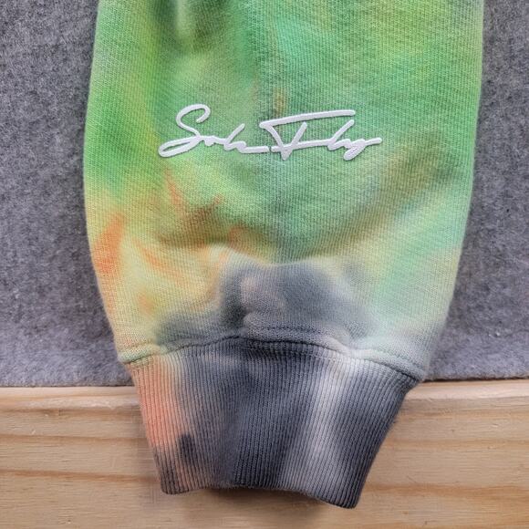 SoleFly SF French Terry Tie Dye Hoodie Size XL Multi Heavyweight - Picture 8 of 9